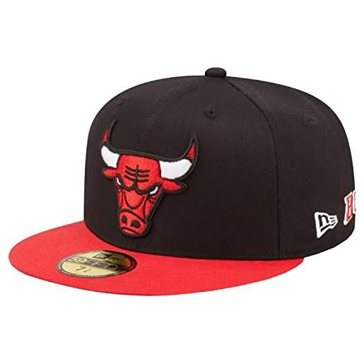 New Era team city patch 59f chicago bulls cap 60284960, mens cap with a visor, black, 7 1/4 eu