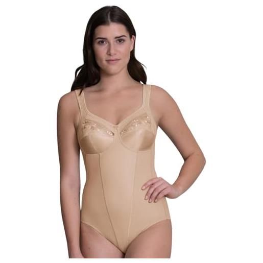 Body Donna 978 - Taglia 5, Circonferenza Fianchi 104/108 Cm, Colore Nudo, Senza Maniche