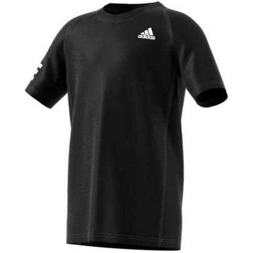 Adidas Badminton club 3 stripes short sleeve t-shirt nero 11-12 years ragazzo