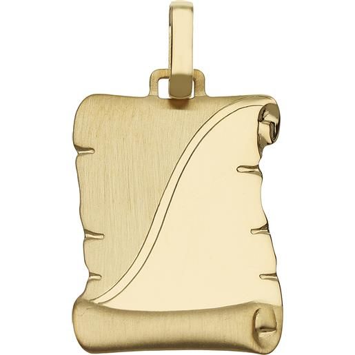 Gioielleria Lucchese Oro ciondolo pergamena personalizzabile oro giallo gl101577