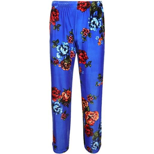 VETEMENTS pantaloni sportivi a fiori - blu