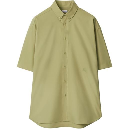 Burberry camicia con ricamo - verde