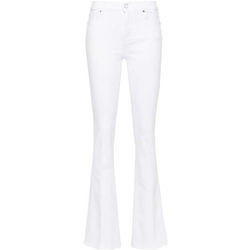 7 For All Mankind jeans svasati a vita alta - bianco