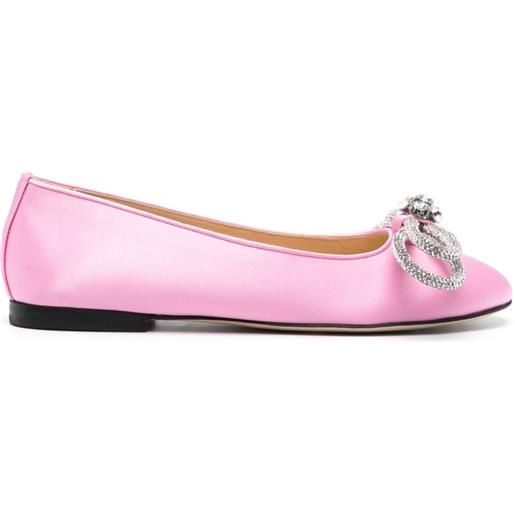 MACH & MACH ballerine double bow - rosa