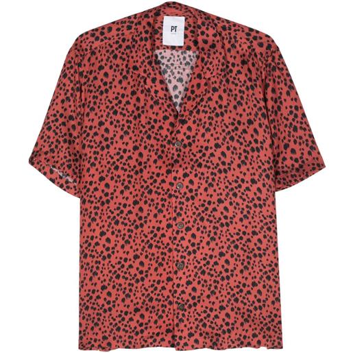 PT Torino camicia con stampa - rosso