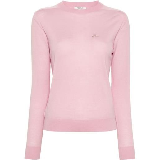 Peserico maglione con logo - rosa