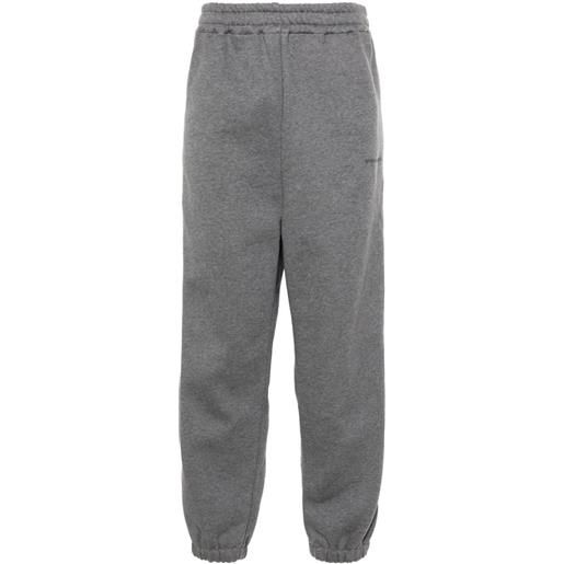 Y/Project pantaloni con ricamo - grigio