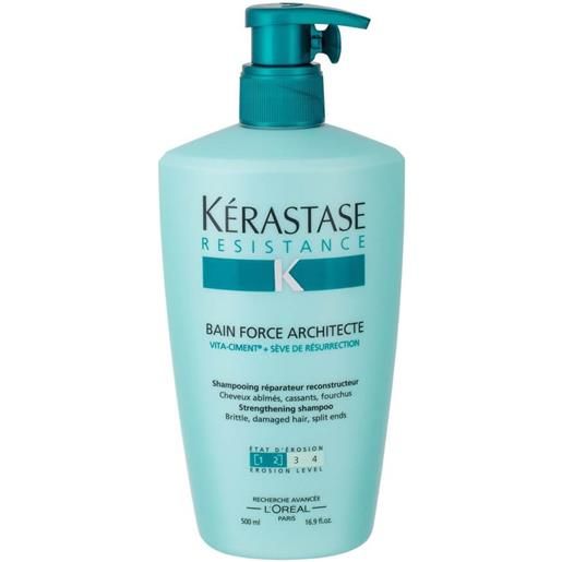 Kérastase shampoo rinforzante per capelli danneggiati e fragili resistenza (strengthening shampoo) 500 ml
