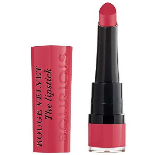 Bourjois - rouge velvet the lipstick - rossetto opaco a lunga tenuta in stick - 04 hip hip pink - 2.4 g