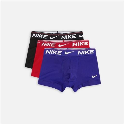 Nike dri-fit ultra comfort 3 pack trunk gym red/deep royal/black uomo
