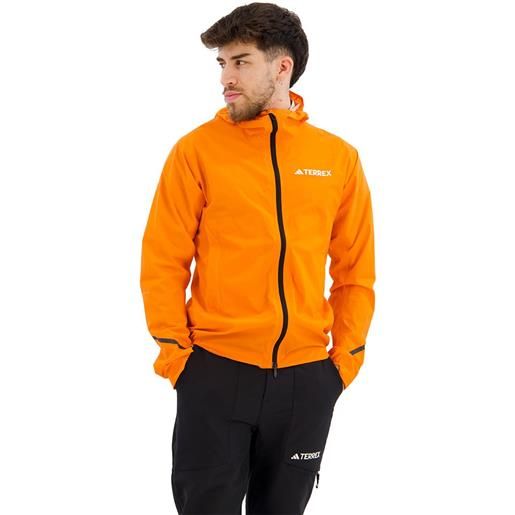 Adidas xperior 2.5l light rain dry jacket arancione 2xl uomo