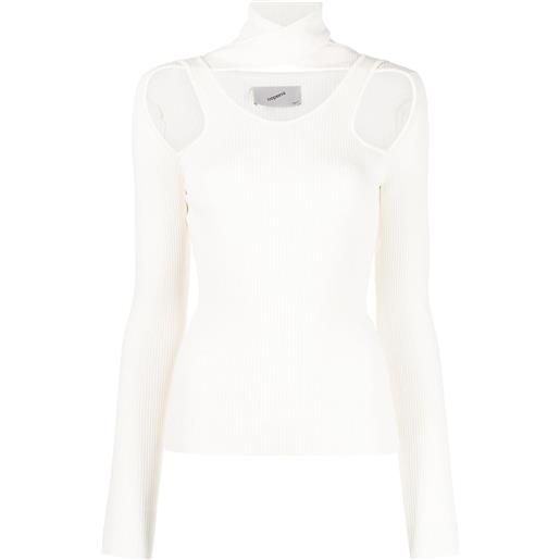 Coperni top con dettaglio cut-out - bianco