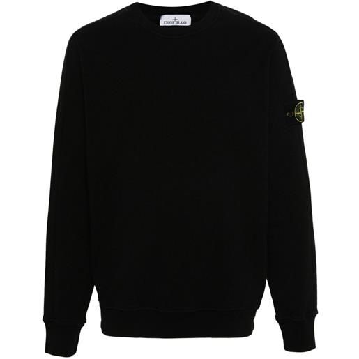 Stone Island felpa con applicazione compass - nero