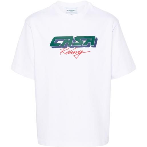 Casablanca t-shirt casa racing - bianco