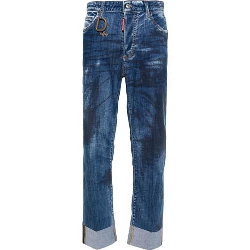 Dsquared2 jeans boston dritti - blu