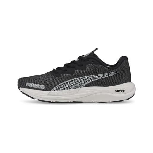 PUMA velocity nitro 2 wns, scarpe da corsa, donna, nero (puma black/puma white), 41 eu