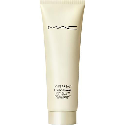 MAC fresh canvas cream-to-foam cleanser 125ml crema detergente viso