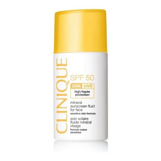 Clinique spf50 mineral sunscreen fluid for face 30ml solare viso alta prot. 