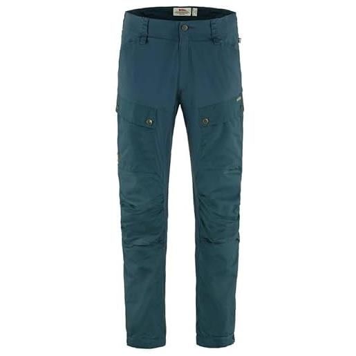 Fjallraven 87176-570 keb trousers m pantaloni sportivi uomo mountain blue taglia 48/s