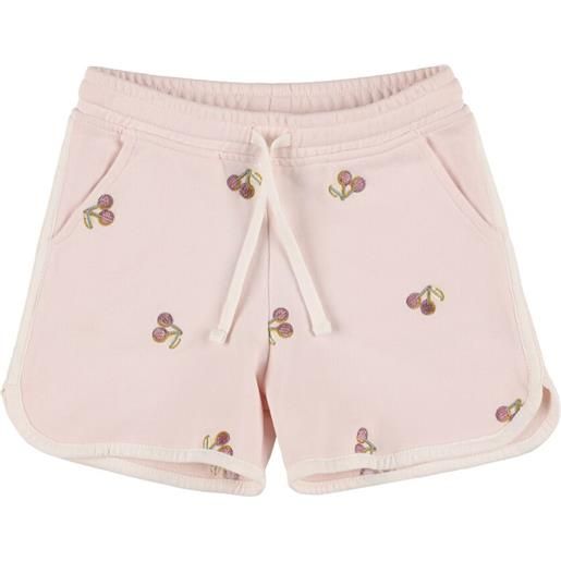 BONPOINT shorts in felpa di cotone con ricami