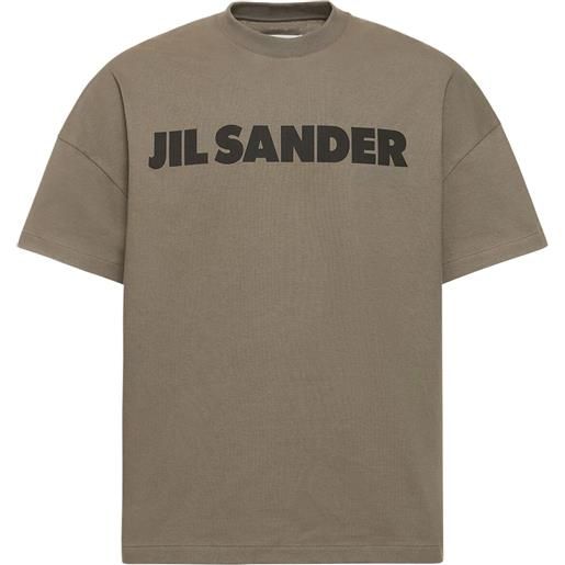 JIL SANDER t-shirt boxy fit in cotone con logo