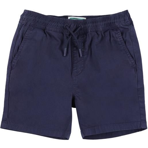 KENZO KIDS shorts in twill di misto cotone