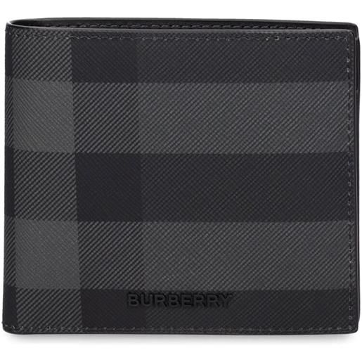 BURBERRY checked billfold coin wallet