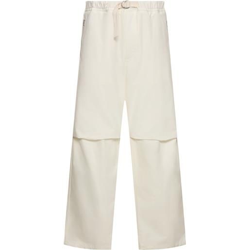 JIL SANDER pantaloni relaxed fit in cotone