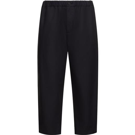 JIL SANDER pantaloni relaxed fit in cotone