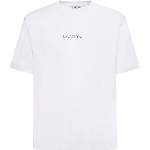 LANVIN t-shirt oversize in cotone con logo