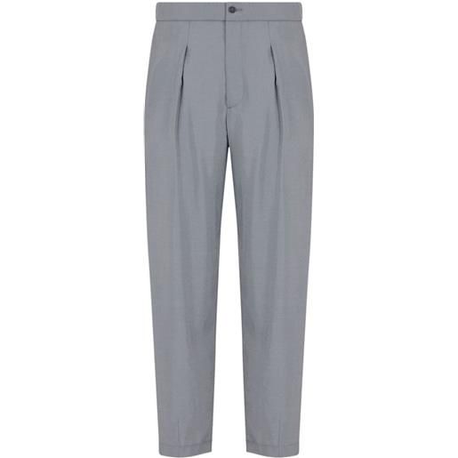 Giorgio Armani pantaloni con vita elasticizzata - grigio