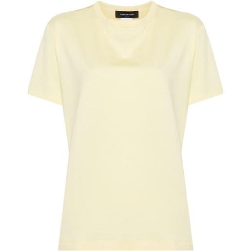 Fabiana Filippi t-shirt con inserti - giallo
