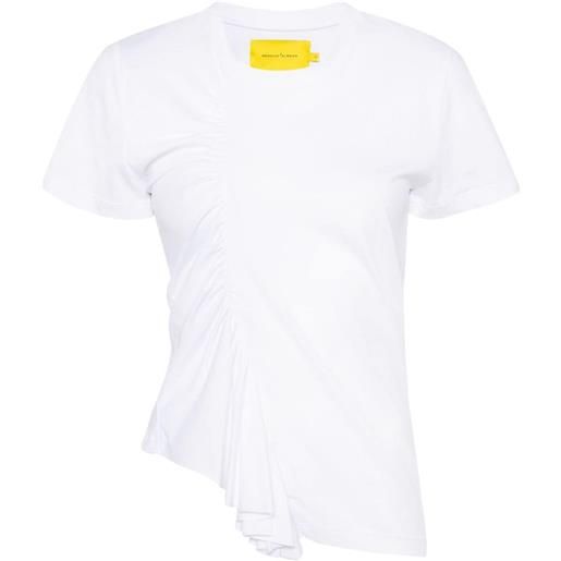 Marques'Almeida t-shirt con arricciatura - bianco
