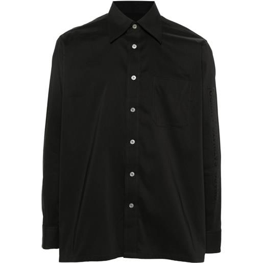 MM6 Maison Margiela camicia con colletto a punta - nero