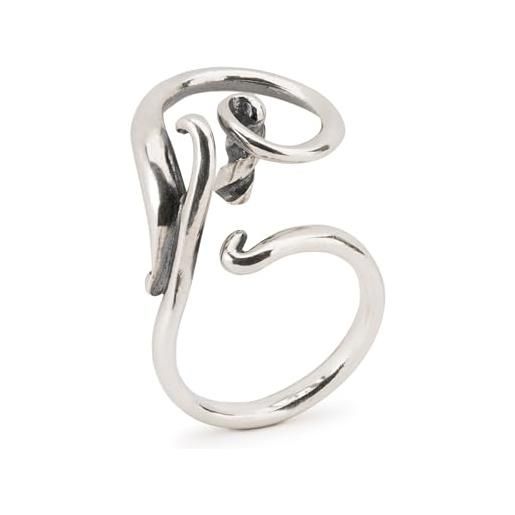 Trollbeads anello fantasia a spirale - tagri-00493, argento, non gemma