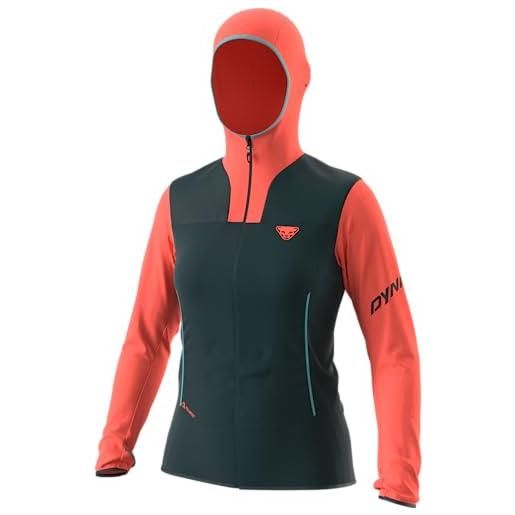 Dynafit traverse ptc hooded jkt w giacca, corallo caldo/3010, l donna