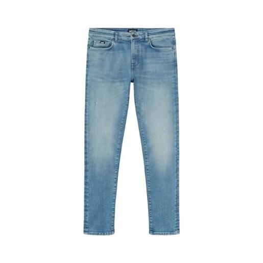 Gas jeans skinny fit sax zip rev 35141821067 blu chiaro blu