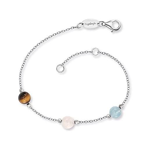 Engelsrufer - braccialetto argento sterling non è un gioiello donna, multicolore, 17 + 2 cm - erb-lilgem-3st-01