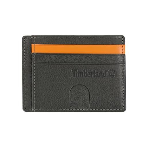 Timberland men's slim leather minimalist front pocket credit holder wallet, olive (blix card case)