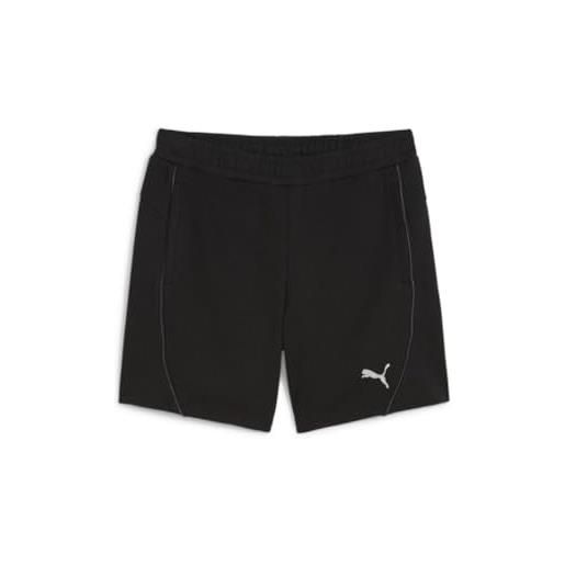 PUMA teamfinal casuals shorts wmn - pantaloncini in maglia adulti unisex, medium gray heather-PUMA silver, 658541