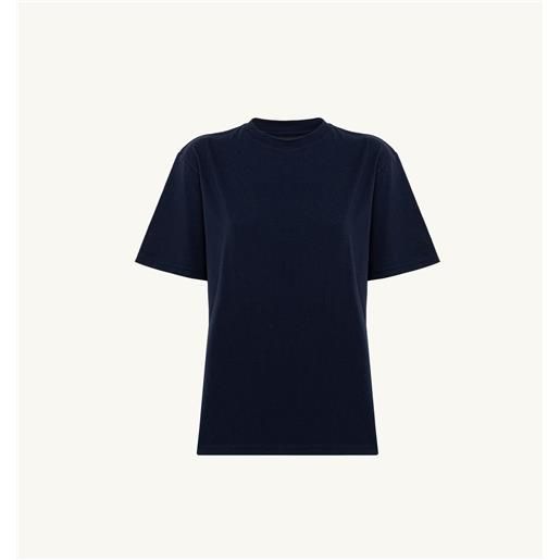 autry t-shirt in jersey di cotone con logo blu
