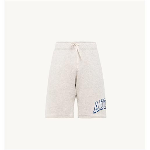autry shorts in cotone pile grigio melange