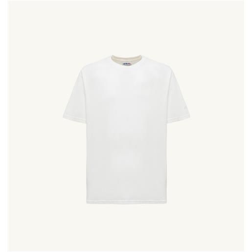 autry t-shirt in jersey di cotone bianco