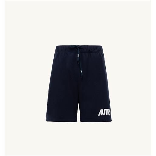 autry shorts in cotone pile blu