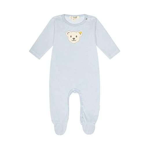 Steiff baby basic pigiamino per bambino e neonato, celestial blue, 80 unisex-bimbi