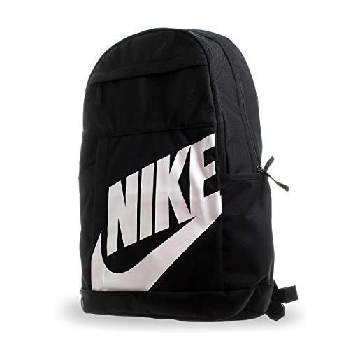 Nike sportswear, zaino sportivo unisex adulto, nero black/white, 48 x 30 x 15 cm