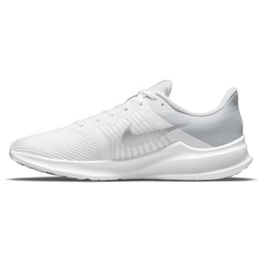 Nike downshifter 11, scarpe da ginnastica donna, bianca (white metallic silver pure platinum), 36 eu