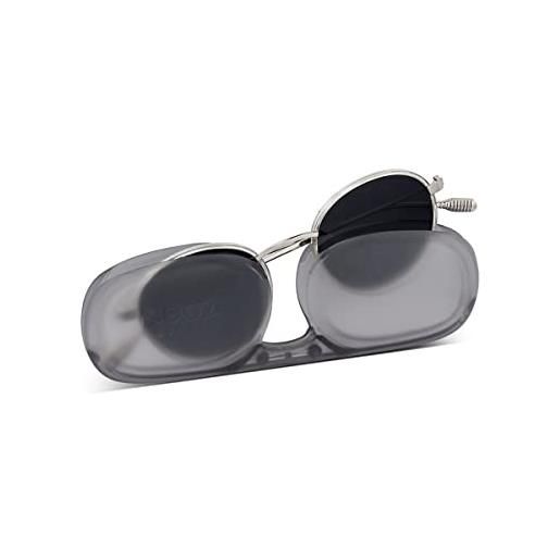 NOOZ occhiali da sole polarizzati rotondi in metallo per uomo e donna dual ela, cristallo, taglia unica