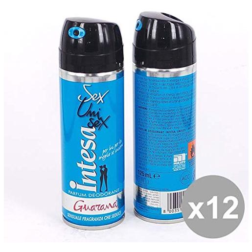 Intesa set 12 intesa sex deodorante spray 125 guarana' deodoranti per il corpo
