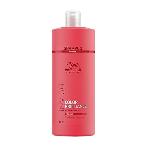 Wella Professionals wella, invigo color protection brilliance shampoo capelli grossi 1000ml